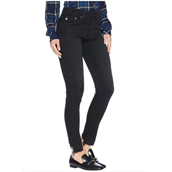 AG Jeans Adriano Goldschmeid NWT The Farrah Skinny Ankle in Black Cafe // 31 - Picture 4 of 14